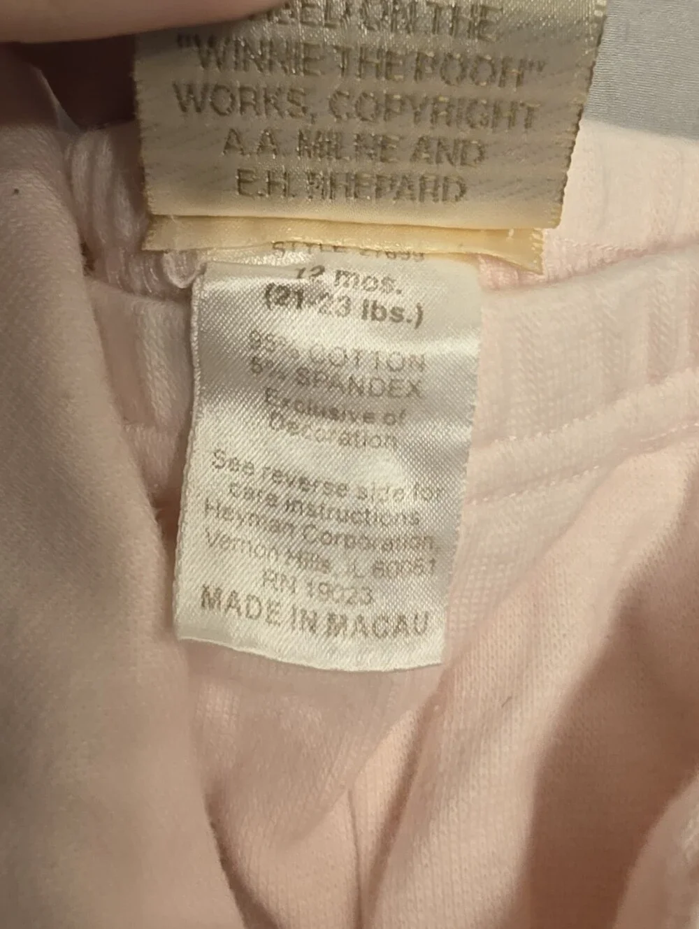 Vintage 2000s Winnie the Pooh Two-Piece Outfit